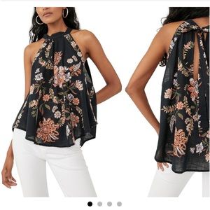 emily print halter tank